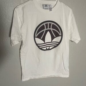 Adidas White Graphic T-Shirt